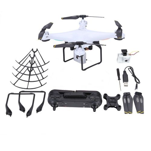 Drone Telecommande 2,4 Ghz Avec Camera 720p Et Controleur Pliable (Blanc)