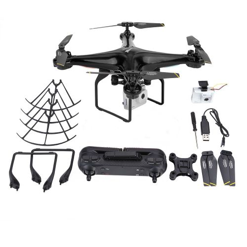Drone Telecommande 2,4 Ghz Avec Camera 720p Et Controleur Pliable (Noir)-Qhfen