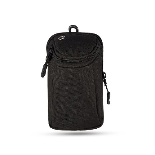 Mini sac banane de course pour telephone portable, pochette militaire (noir)