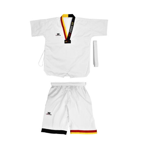 Uniforme De Taekwondo A Manches Courtes En Coton Pour Adultes Et Enfants (140)