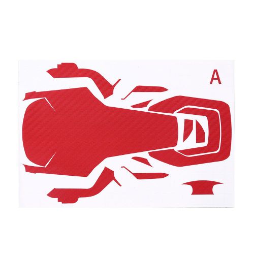 Autocollant 3d En Fibre De Carbone Pour Controleur De Batterie Et Drone Dji Mavic Air (Rouge)-Qhfen