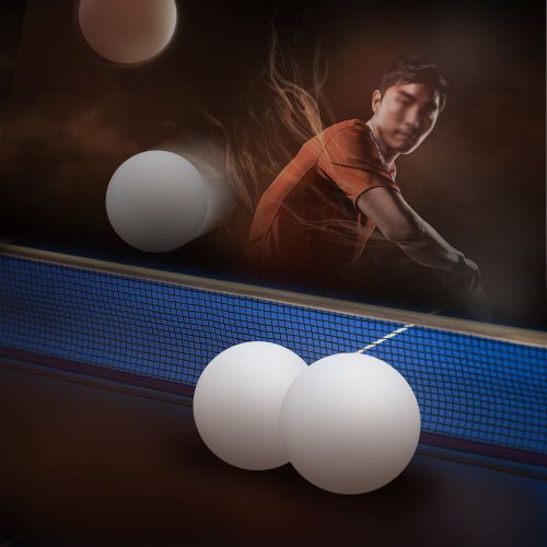 Lot De 6 Balles De Ping-Pong Blanches/Oranges De 40 Mm Pour Entrainement En Stade (Blanches)