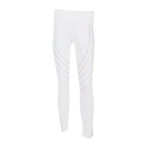 Pantalons De Fitness Pour Femmes, Collants De Sport, De Course A Pied, De Compression, D'entrainement, De Yoga, Leggings Longs (Blanc-S)