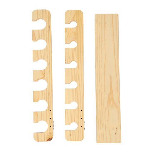 Support De Canne A Peche En Bois Pour Moulinet, Support De Canne A Peche, Organisateur De Support, Accessoire De Transport (Couleur Bois)
