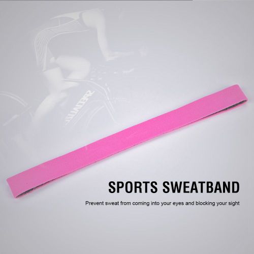 Bandeau Elastique Athletique Pour Adultes, Ideal Pour Les Sports De Fitness En Exterieur Et En Interieur (Rose)
