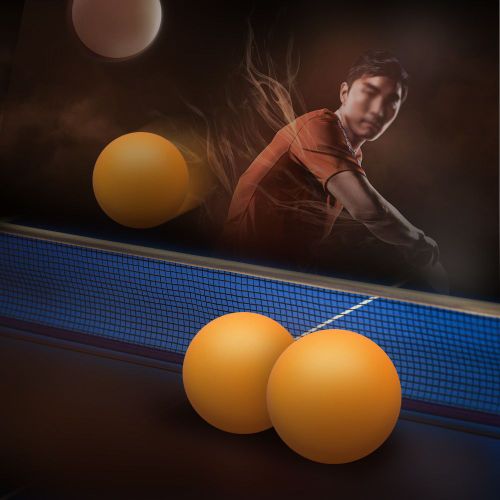 Lot De 6 Balles De Ping-Pong Blanches/Oranges De 40 Mm Pour Entrainement En Stade (Orange)