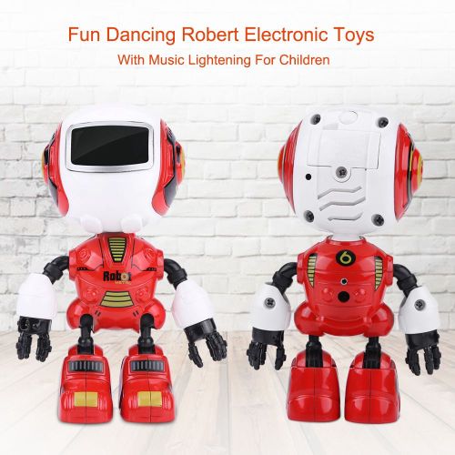 Jouet robot intelligent tactile pour enfants, danse electronique, avec musique et lumiere rouge