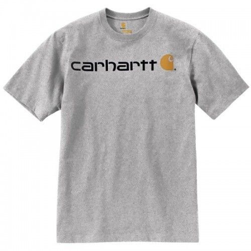 Tee-Shirt Manches Courtes-Sleeve Logo-Gris-L Carhartt