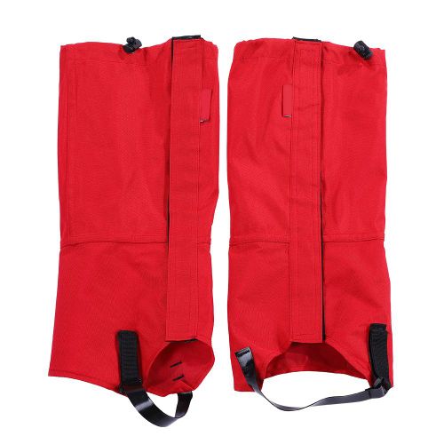 1 Paire De Couvre-Chaussures De Sport D'exterieur, Guetres De Neige Elastiques Legeres Pour Course A Pied, Leggings, Enveloppes Rouges