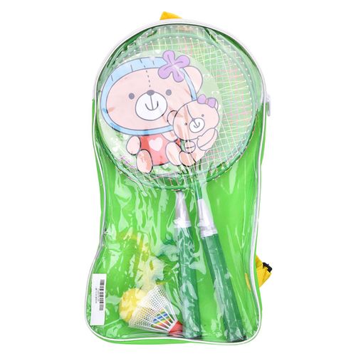 1 Paire De Raquettes De Badminton Colorees Pour Enfants, Ideales Pour Les Jeux Sportifs (Vert)