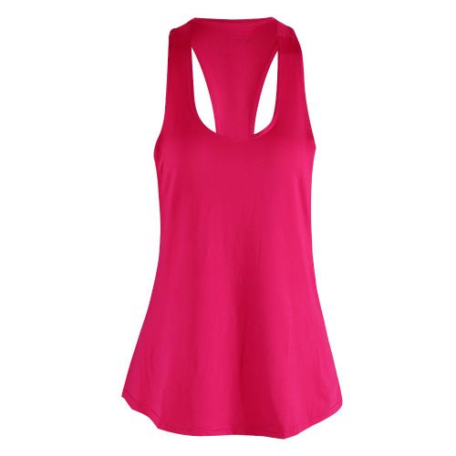 Debardeur Sans Manches A Sechage Rapide Pour Femme, Pour Le Yoga, La Course A Pied, Le Sport, Le Fitness, Rose, Rouge, Taille S