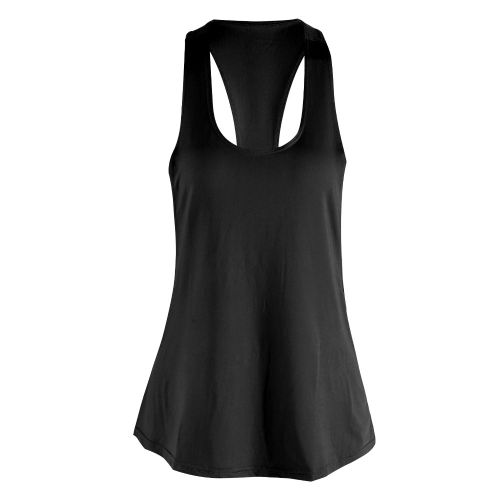 Debardeur Sans Manches A Sechage Rapide Pour Femme, Pour Le Yoga, La Course A Pied, Le Sport, Le Fitness, Noir, Taille M