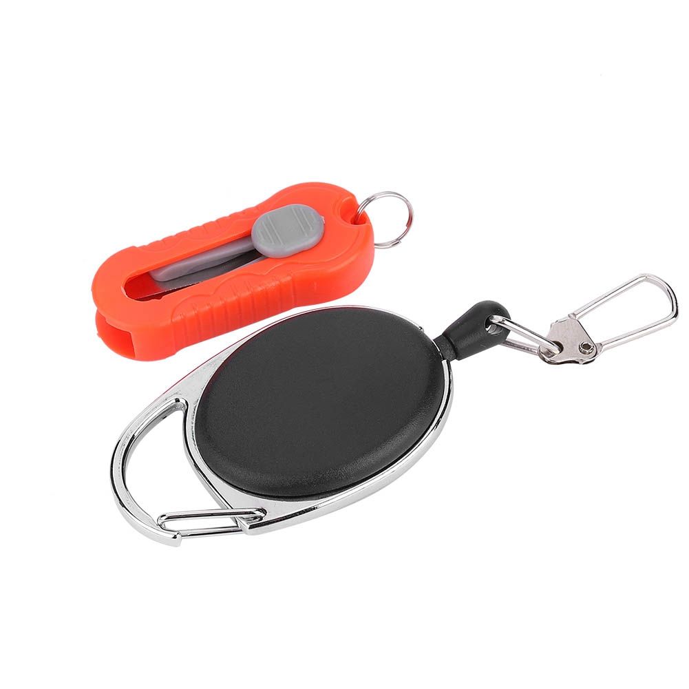 Porte-Cles De Peche, Ciseaux, Coupe-Fil, Pince, Outil Portable (Rouge)