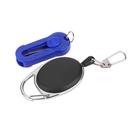 Porte-Cles De Peche, Ciseaux, Coupe-Fil, Pince, Outil Portable (Bleu)
