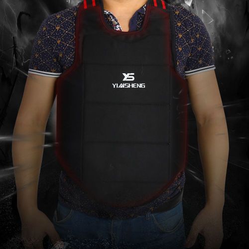 Gilet De Protection Pour La Poitrine Et Les Epaules, Vetement De Sport De Karate Pour Enfants Et Adultes, Noir (Xs)