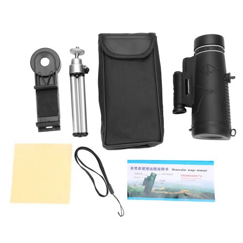 Telescope monoculaire etanche 50x60 HD pour exterieur, camping, chasse, voile (Combo 4)