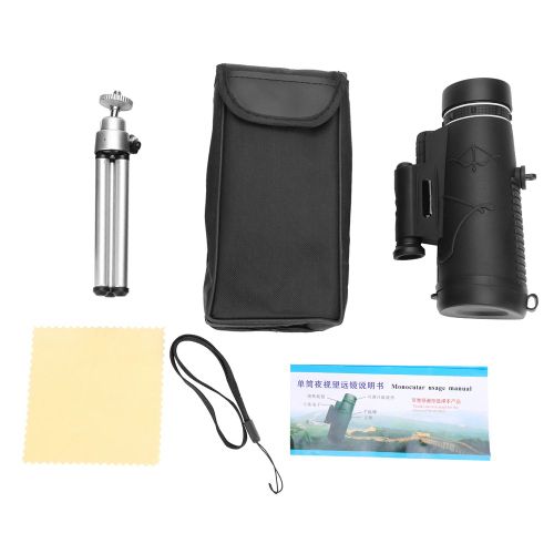 Telescope monoculaire etanche 50x60 HD pour exterieur, camping, chasse, voile (Combo 2)