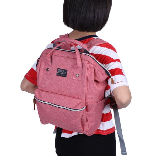 Sac a main a bandouliere compact avec deux poches laterales et une poche avant (rose)