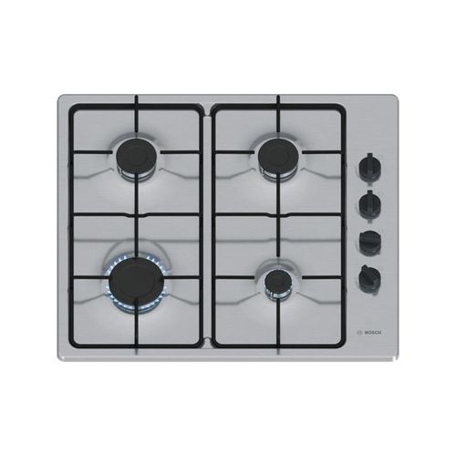 Bosch - Table de cuison gaz 60cm 7500w 4 feux inox PBP6B5K80