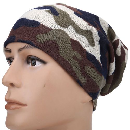 Casquette Multifonctionnelle D'exterieur Elegante, Bonnet, Echarpe, Chapeau, Beret, Camouflage Vert Armee