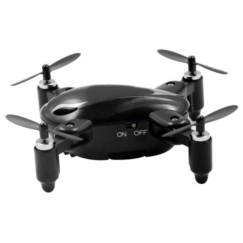 Drone Quadricoptere Telecommande Pliable 2,4 Ghz 4 Canaux, Mode Sans Tete, Helicoptere Rc (Noir)-Qhfen