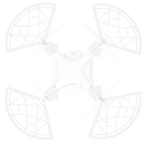 Lot De 4 Protections D'helices Pour Dji Spark (Blanc)-Qhfen