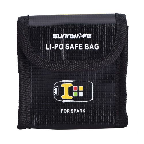 Sac De Rangement De Protection Pour Batterie Lipo, Pochette Ignifuge Pour Dji Spark (L)-Qhfen