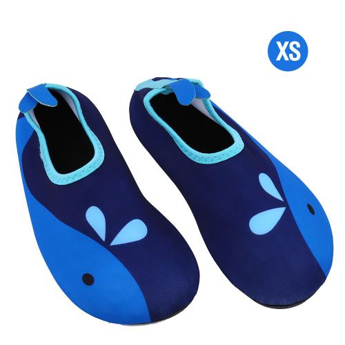 Palmes De Natation Pour Enfants, Chaussettes Antiderapantes, Bottes De Plongee Avec Tuba, Chaussures De Bord De Mer Antiderapantes (Bleu Xl)