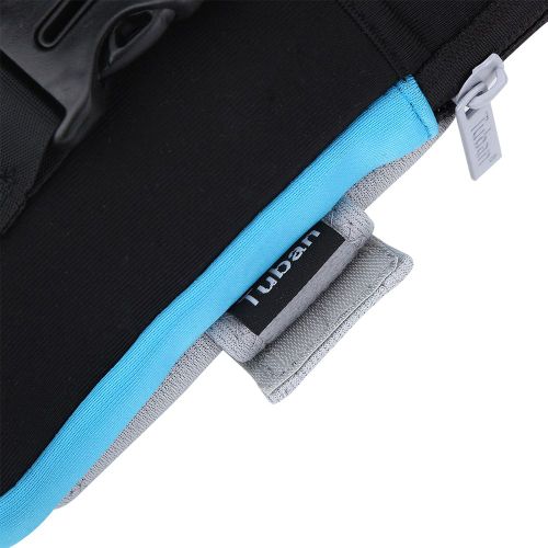 Brassard De Sport De Plein Air, Course A Pied, Jogging, Exercice, Gymnastique, Poignet, Pochette, Etui Pour Telephone, Noir Et Bleu