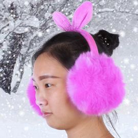 Cache-Oreilles Mignon Et Moelleux En Forme De Noud Papillon Pour L'hiver, Taille Unique (Violet)