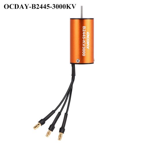 Moteur Etanche 4 Poles Sans Capteur Pour Voiture Telecommandee 1:18/1:16 (3000 Kv)