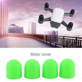 Lot De 4 Capuchons De Protection En Silicone Pour Moteur De Drone Dji Spark (Vert)-Qhfen
