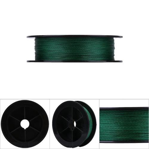 Corde De Peche Tressee Pe 4 Brins Ultra Resistante, 100 M, Multifilament, Verte (0,6)