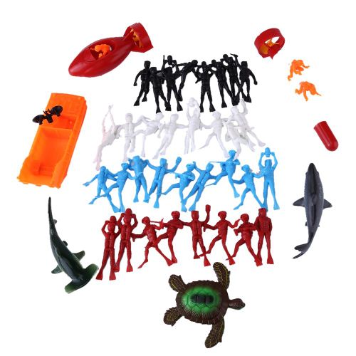 Ensemble De 40 Jouets De Plongee Sous-Marine Pour Enfants, Kit De Jeu Educatif Et De Developpement, Cadeau Ideal