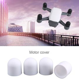 Lot De 4 Capuchons De Protection En Silicone Pour Moteur De Drone Dji Spark (Blanc)-Qhfen