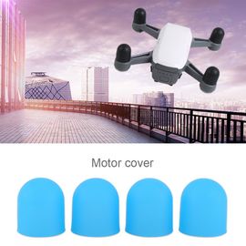 Lot De 4 Capuchons De Protection En Silicone Pour Moteur De Drone Dji Spark (Bleu)-Qhfen