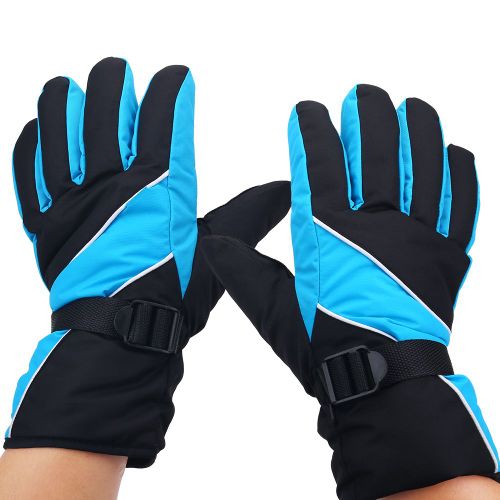 Gants D'hiver Coupe-Vent, Chauds Et Antiderapants Pour Homme Et Adulte, Pour Ski, Cyclisme, Escalade (Bleu)