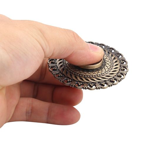 1 piece de toupie a doigts tendance avec roulement a billes en acier, anti-stress, jouet EDC pour les mains