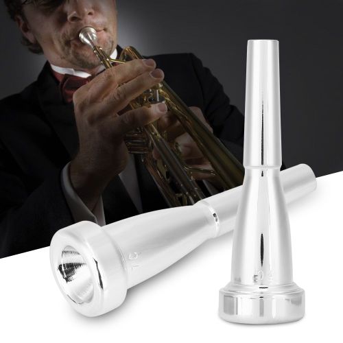 Embouchure De Trompette Epaisse Plaquee Argent 7c, Accessoire Pour Instrument De Musique (Argent)