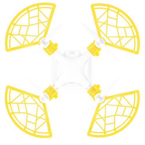Lot De 4 Protections D'helices Pour Dji Spark (Jaune)-Qhfen