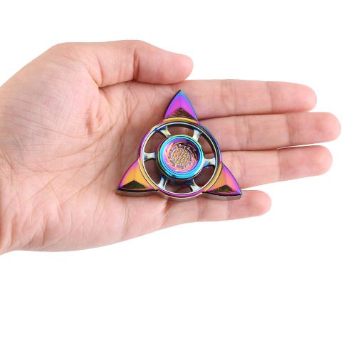 1 piece de toupie a doigts tendance avec roulement a billes en acier, anti-stress, jouet EDC pour les mains
