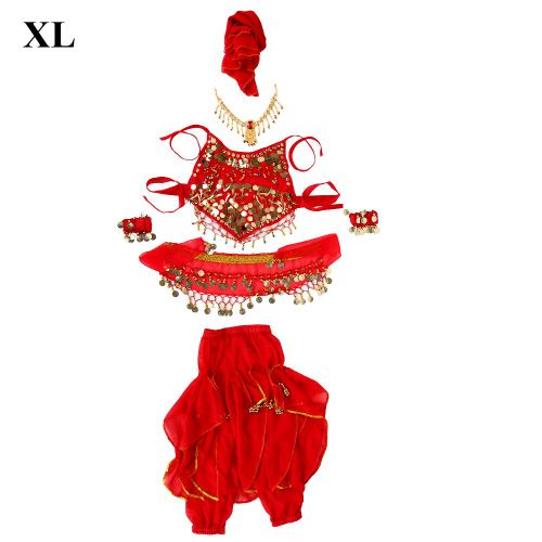 Costumes De Danse Du Ventre Tendance Pour Enfants Et Filles, Pantalons Longs, Accessoires (Xl)