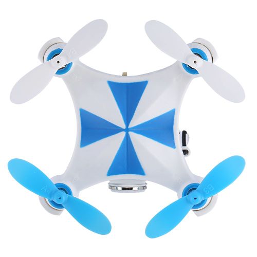 Drone Jouet Quadricoptere Mode Sans Tete Maintien D'altitude Helicoptere Rc (Bleu Sans Controleur)