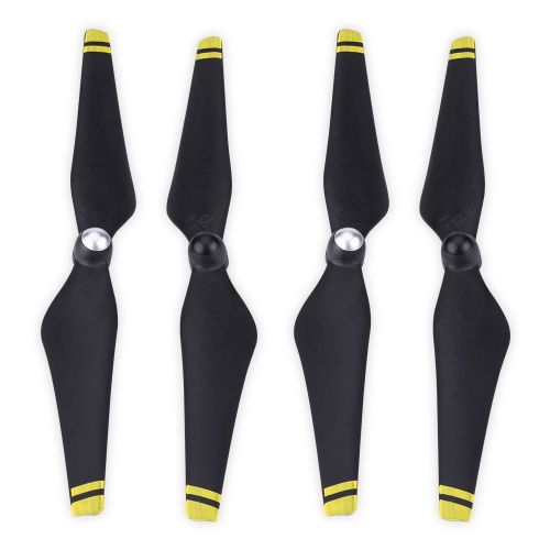 Helices En Fibre De Carbone 9450 Pour Drone Dji Phantom 2/3 (2 Paires A Rayures Jaunes)-Qhfen