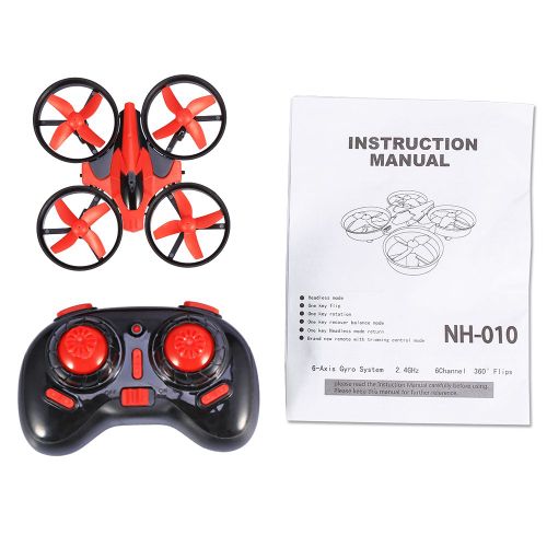 Mini drone quadricoptere telecommande 2,4 GHz, helicoptere telecommande, retour par une touche, mode sans tete