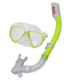 Masque De Plongee Pour Enfants En Gel De Silice, Antideflagrant, Antibuee (Jaune)