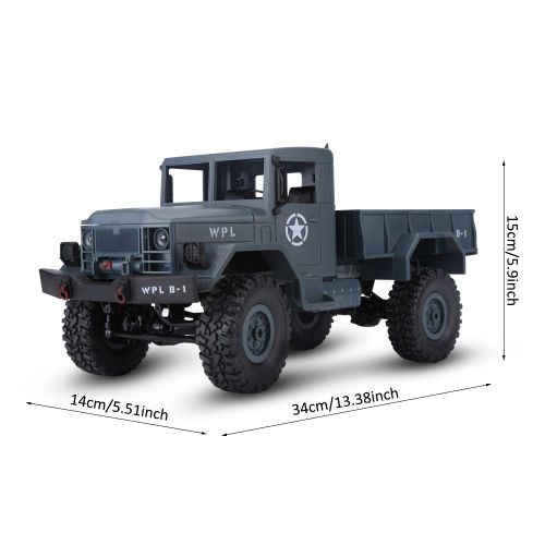 Camion telecommande 2,4 G 4 canaux, vehicule a 4 roues (noir)