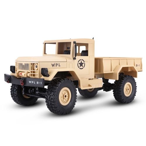 Camion telecommande 2,4 G 4 canaux, vehicule a 4 roues (marron)