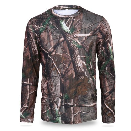 T-Shirt A Manches Longues Pour Homme, Sechage Rapide, Ideal Pour Le Camping Et Les Sports De Plein Air (L)