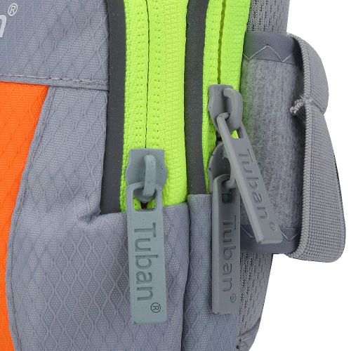 Brassard De Sport Pour Course A Pied, Etui Pour Telephone (Orange Et Gris, Taille L)